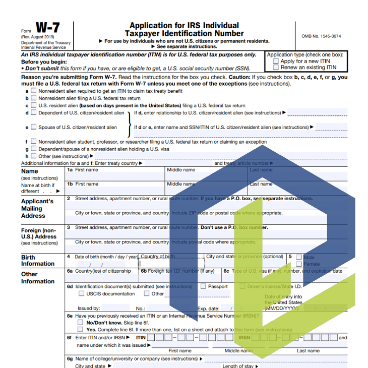 ITIN (Form W-7)